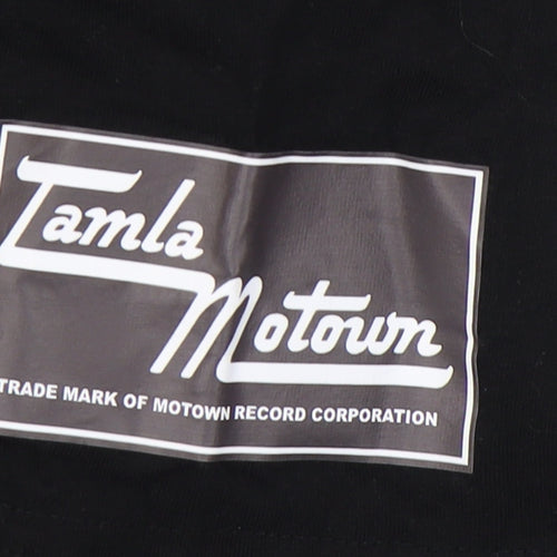 Tamla Motown Black Unisex M T-Shirt Short Sleeve