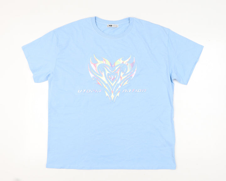 FB Sister Blue Cotton T-Shirt XL Women
