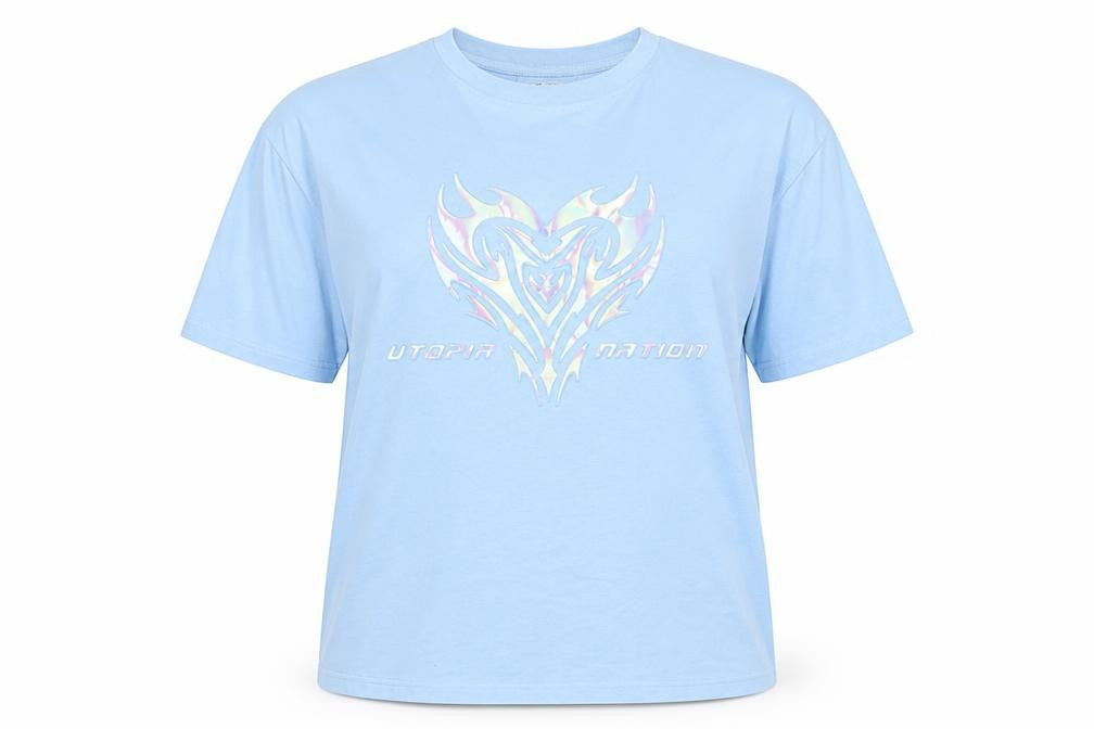 FB Sister Blue Cotton T-Shirt XL Women