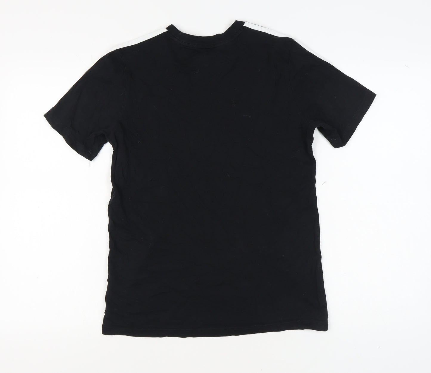 Adidas Boys Black T-Shirt, Size 13-14, Sports Style