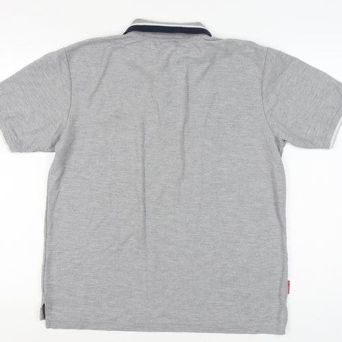 Slazenger Men's Grey Polo Shirt Size L