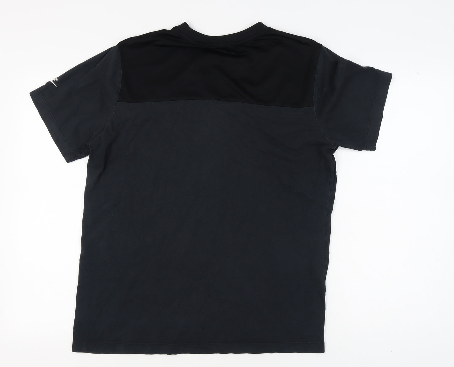 Nike Men's Black Graphic Print T-Shirt - Large