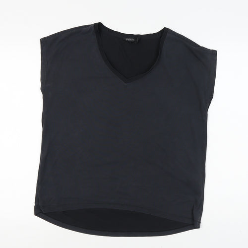 Soaked in Luxury Women's Black V-Neck Jersey Top M
