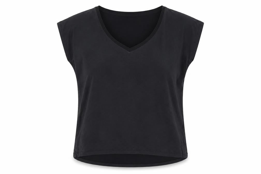 Soaked in Luxury Women's Black V-Neck Jersey Top M