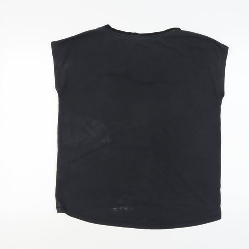 Soaked in Luxury Women's Black V-Neck Jersey Top M