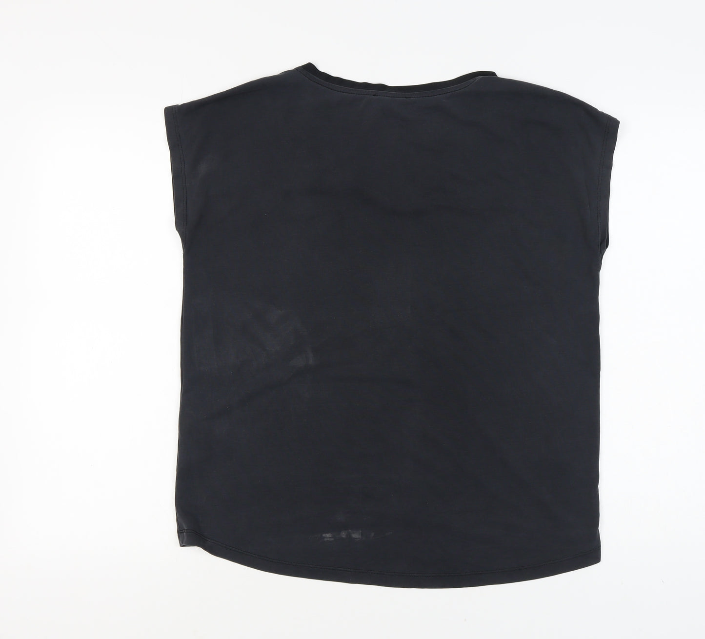 Soaked in Luxury Women's Black V-Neck Jersey Top M