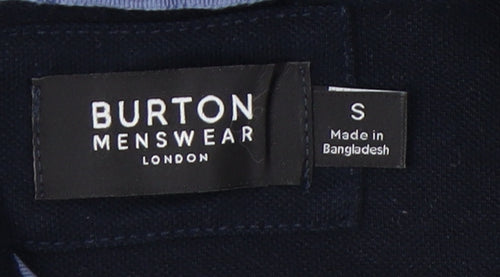 Burton Menswear Men's Black Polo Shirt, Size S