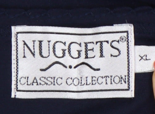 NUGGETS Women's Blue XL Embroidered Tank Top