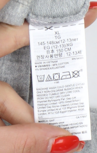 GAP Girls Grey XL Leggings, Cotton Elastane Blend