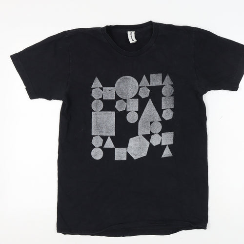Plain Bear Men's Black Graphic T-Shirt M