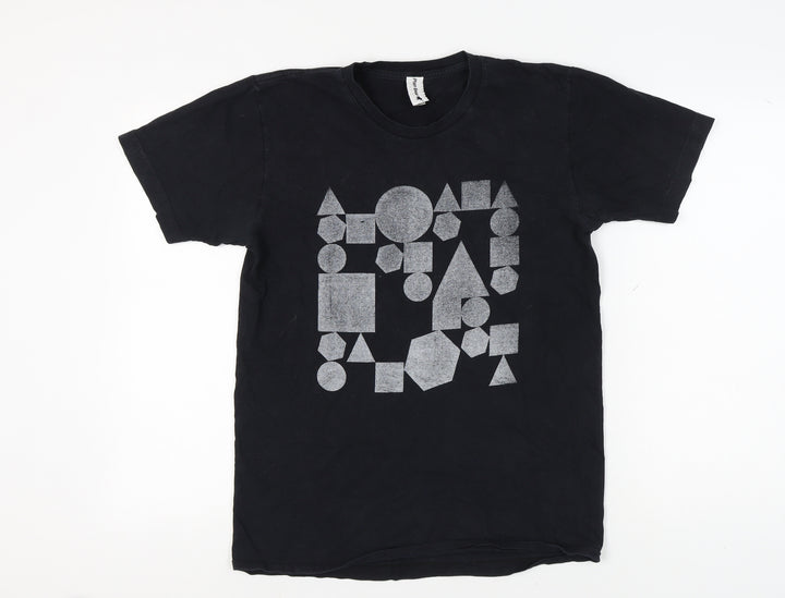 Plain Bear Men's Black Graphic T-Shirt M
