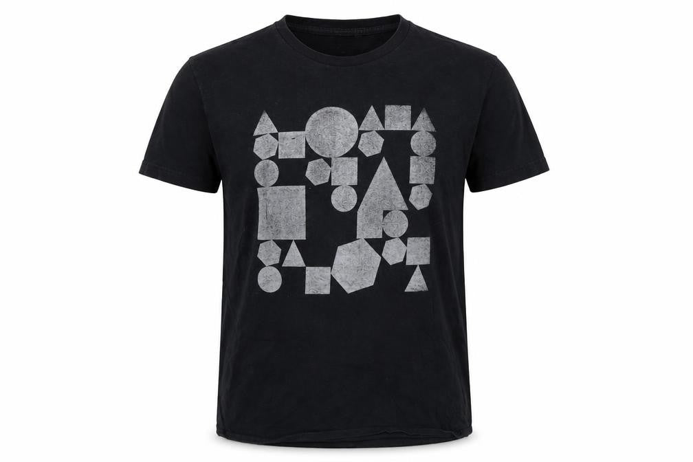 Front view of Plain Bear Men's Black Graphic T-Shirt M