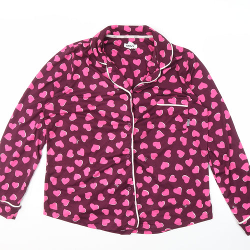 DKNY Women's Multicoloured Pyjama Top - Size L