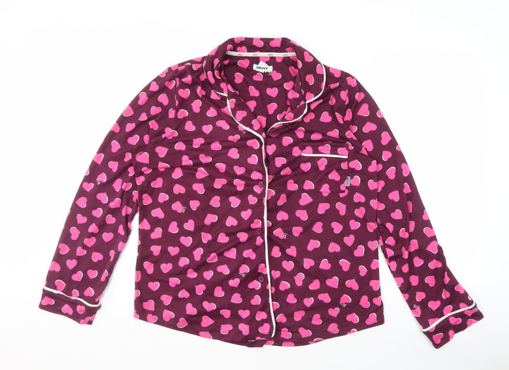 DKNY Women's Multicoloured Pyjama Top - Size L