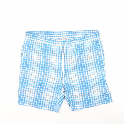 Speedo Men's Blue Check Swim Shorts S