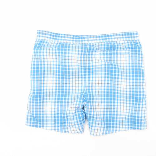 Speedo Men's Blue Check Swim Shorts S