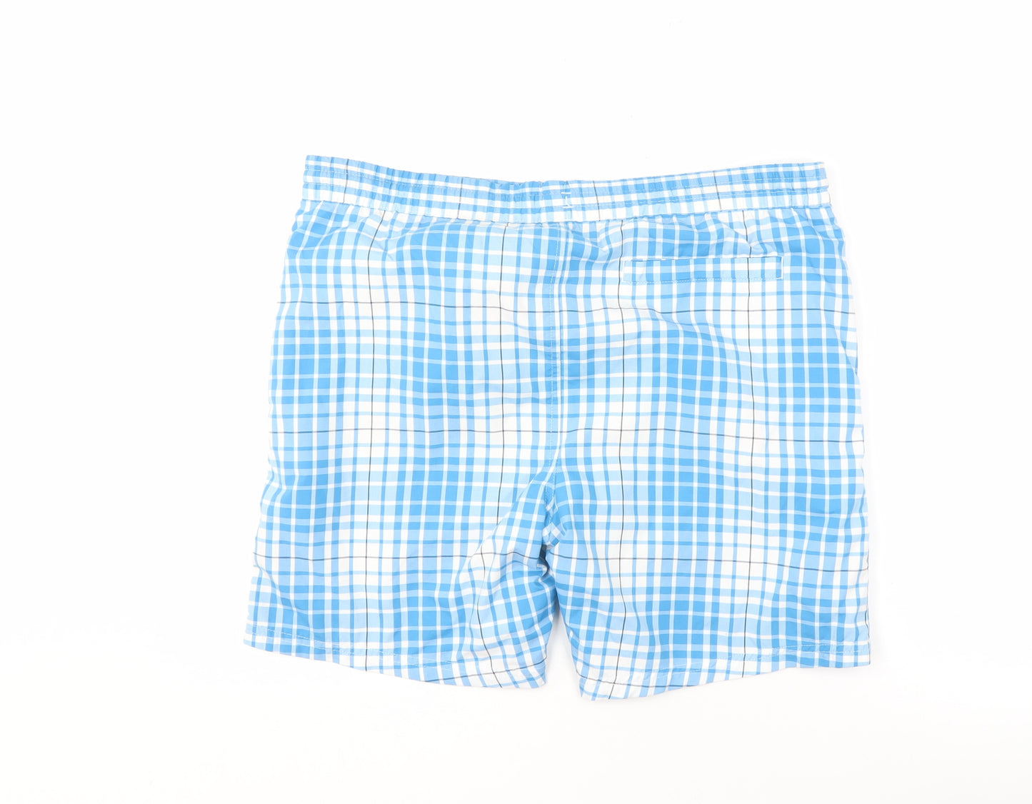 Speedo Men's Blue Check Swim Shorts S
