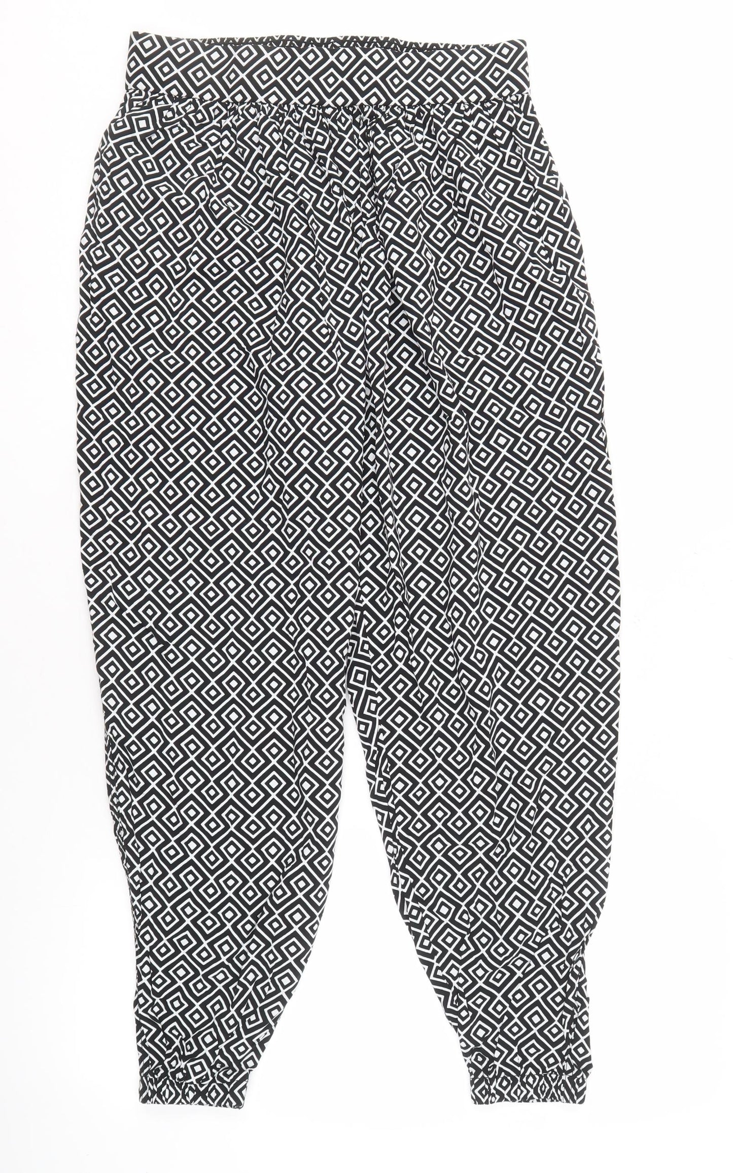 Marks and Spencer Women's Black Harem Trousers Size 8