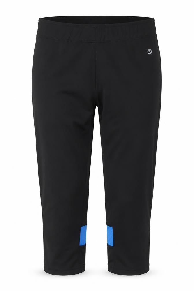Front view of Pure Simple Women's Black Cropped Trousers, size 10