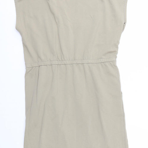 Signal Women's Beige Sleeveless Knit Dress L