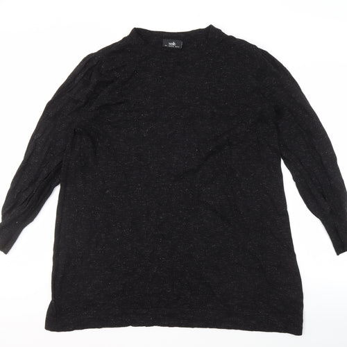 Wallis Women's Black Long Sleeve Jumper L