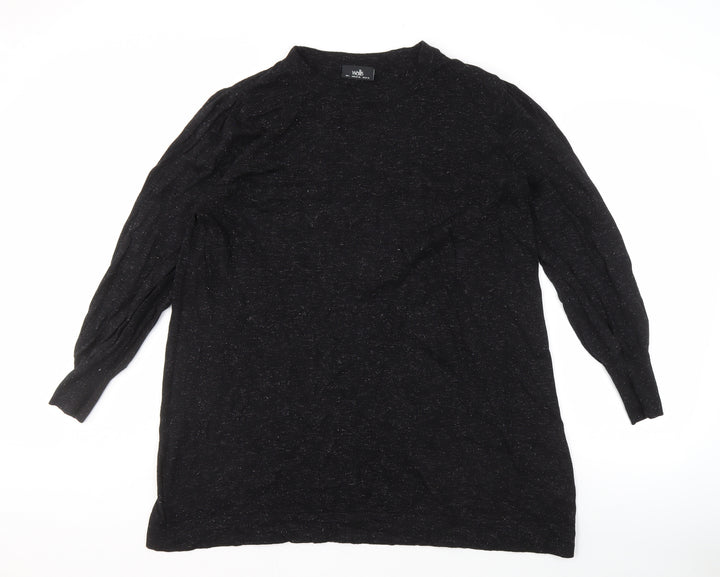 Wallis Women's Black Long Sleeve Jumper L