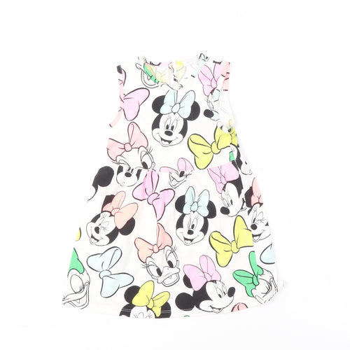 Disney Girls' Multicoloured Minnie Mouse A-Line Dress, 9-12 Months