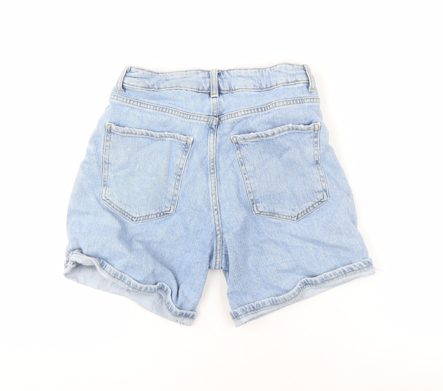 New Look Women’s Blue Boyfriend Denim Shorts, Size 12