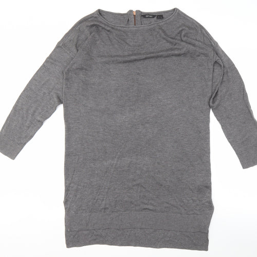 Esmara Women's Grey Relaxed Jumper, Size 16, Boat Neck