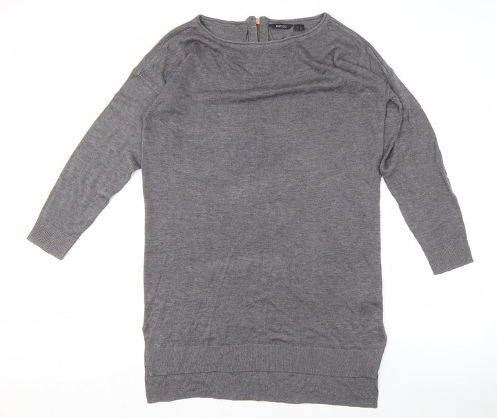 Esmara Women's Grey Relaxed Jumper, Size 16, Boat Neck