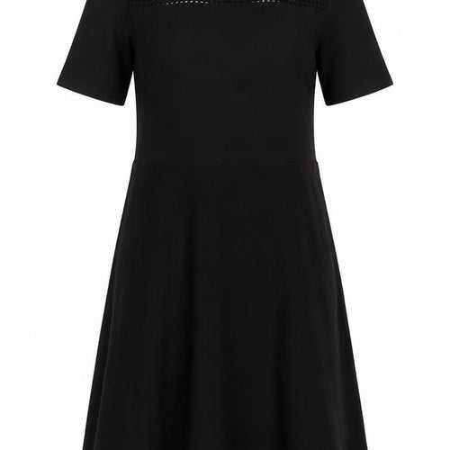 Very Women's Black Crochet Accents Dress Size 8