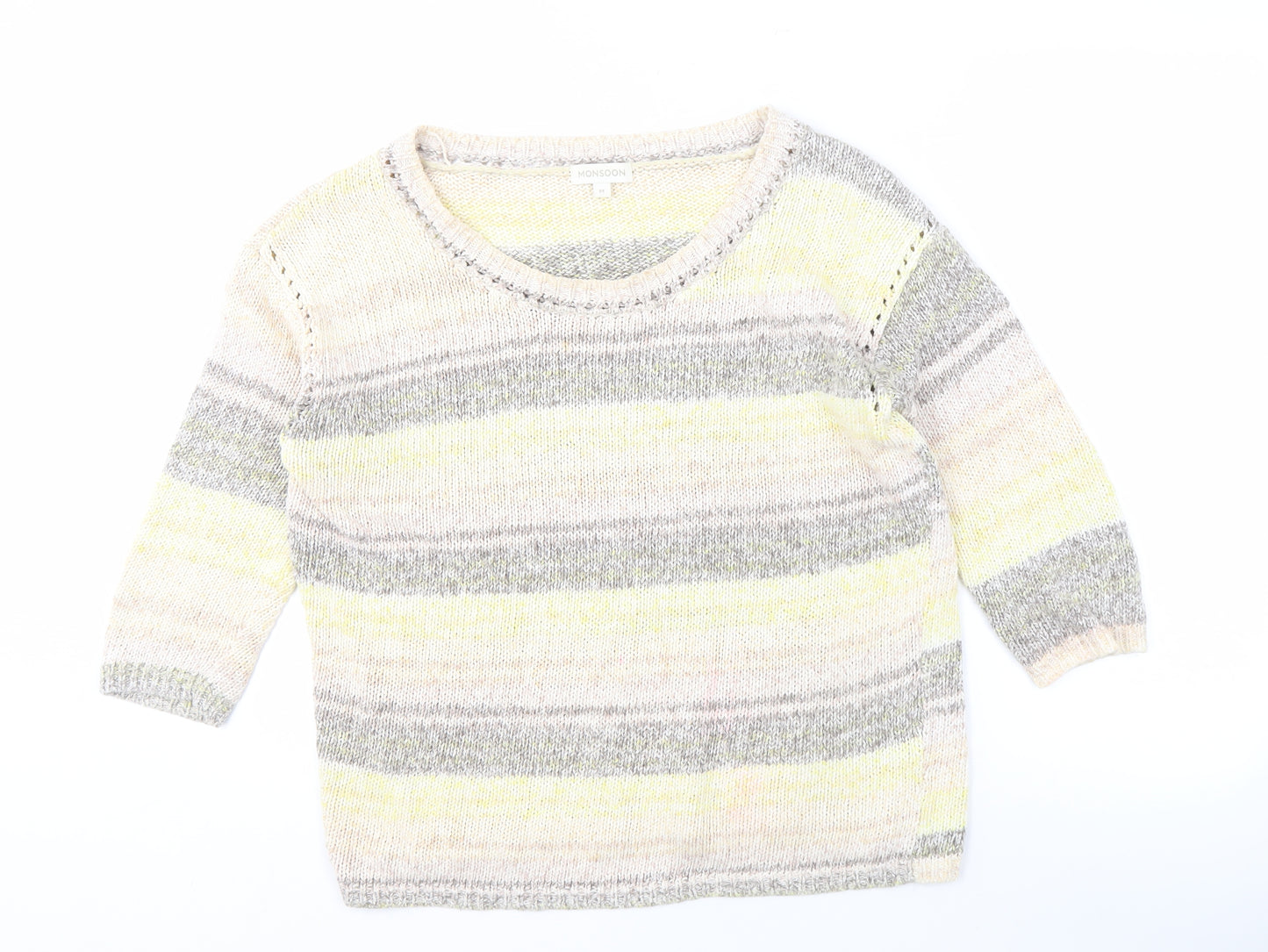 Monsoon Women's Multicoloured Pullover Jumper, M