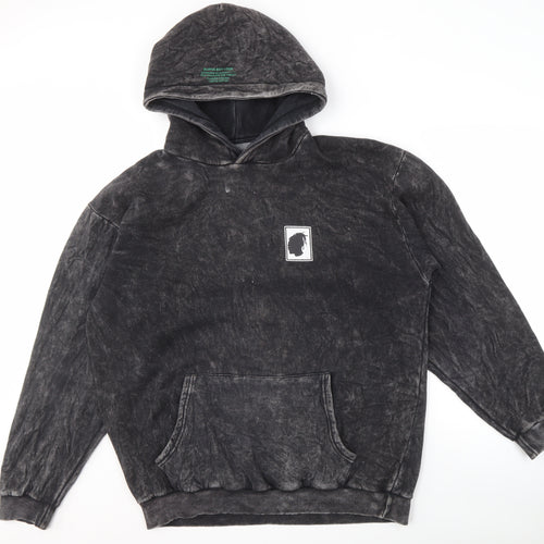 BoohooMAN Men's Black Pullover Hoodie - M