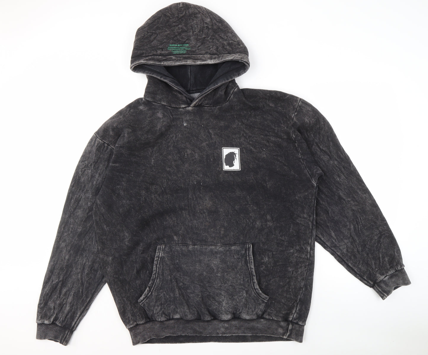 BoohooMAN Men's Black Pullover Hoodie - M