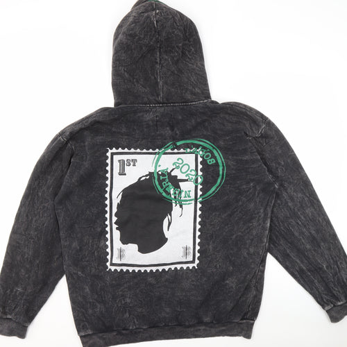 BoohooMAN Men's Black Pullover Hoodie - M