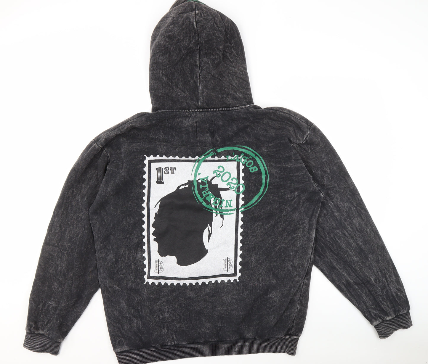 BoohooMAN Men's Black Pullover Hoodie - M