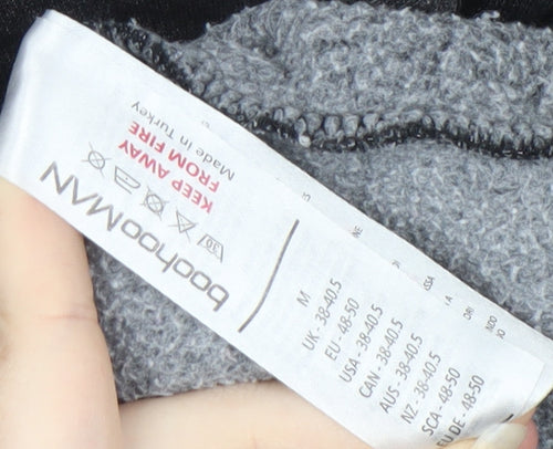 BoohooMAN Men's Black Pullover Hoodie - M