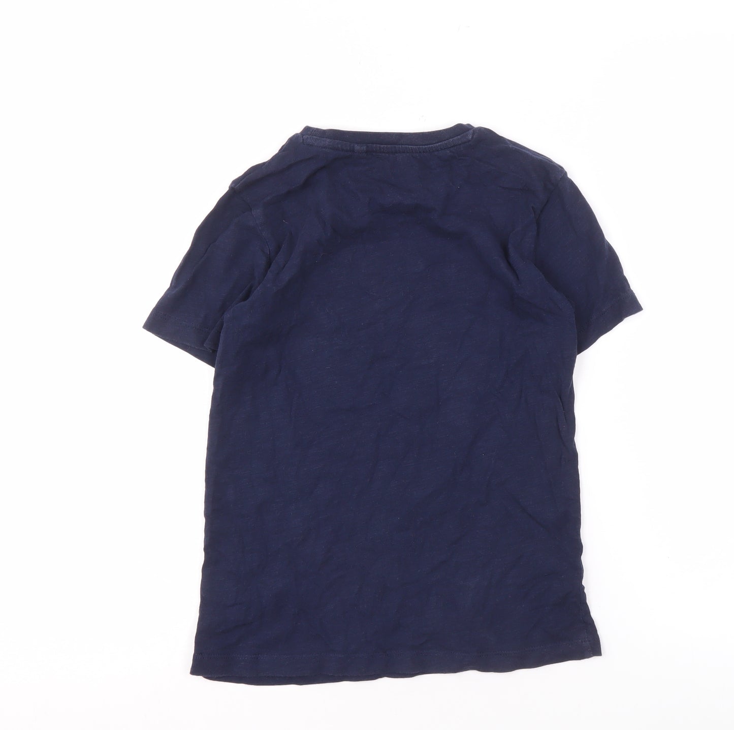 Next Boys Blue Minecraft T-Shirt 8 Years Logo Sequin