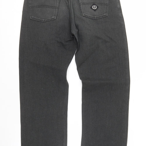 Henri Lloyd Men's Black Straight Jeans, Size 34R