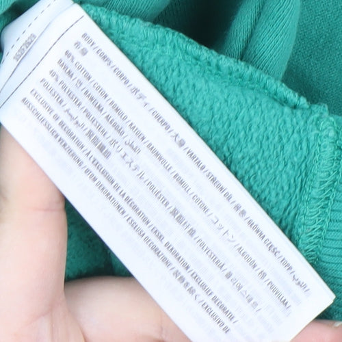 Hollister Men's Green Graphic Pullover Sweatshirt M