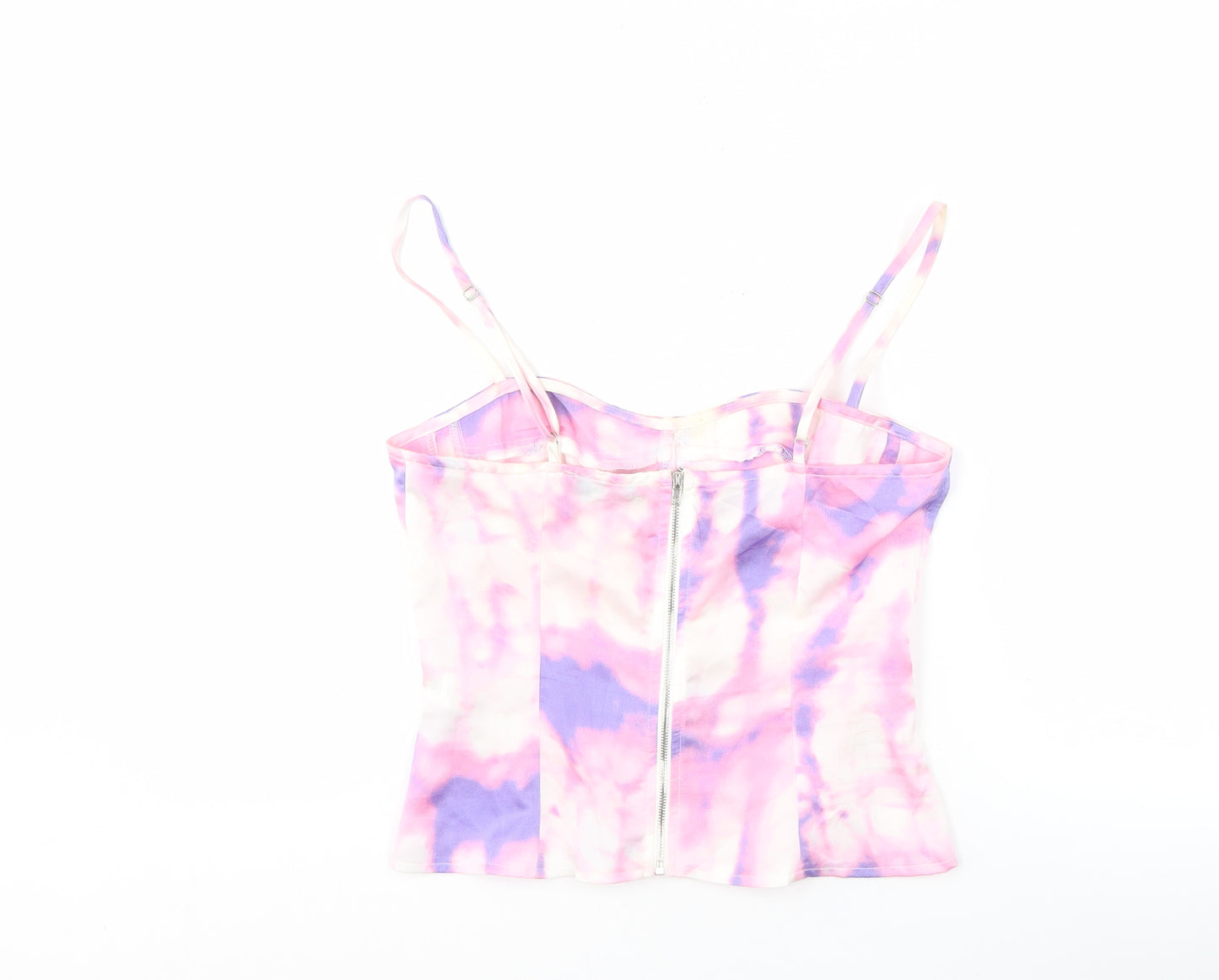 PrettyLittleThing Women's Pink Purple Cropped Tank Top
