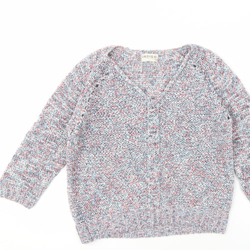 Marks and Spencer Women's Multicoloured V-Neck Jumper