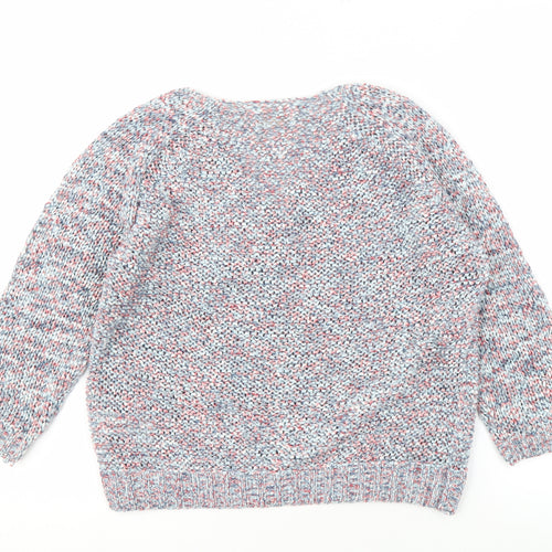 Marks and Spencer Women's Multicoloured V-Neck Jumper