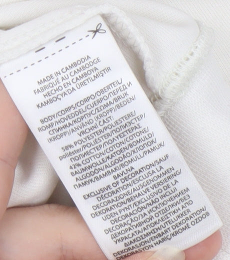 Polo Ralph Lauren Men's White Large Sweatshirt