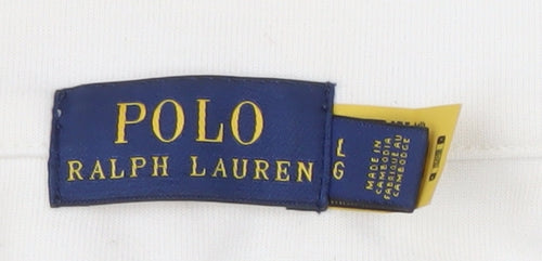 Polo Ralph Lauren Men's White Large Sweatshirt