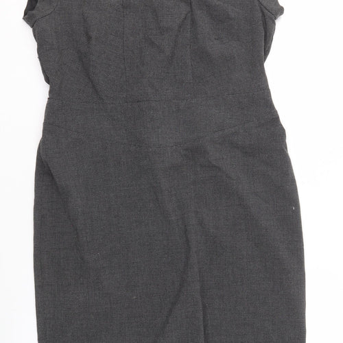 Dorothy Perkins Women's Grey Sheath Dress Size 16