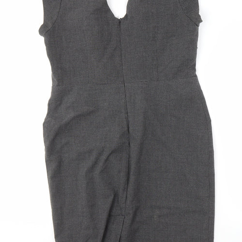 Dorothy Perkins Women's Grey Sheath Dress Size 16