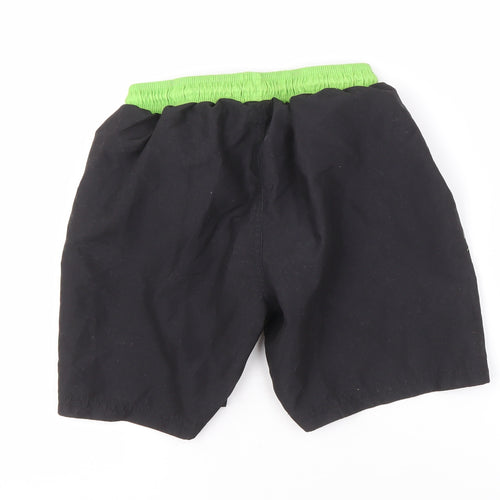 XBOX Boys Black Green Geometric Swim Shorts 10 Years