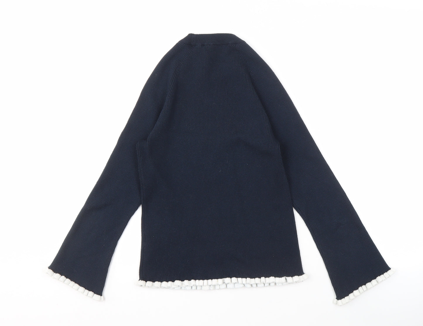 Jack Wills Women's Blue Crew Neck Jumper Size 12
