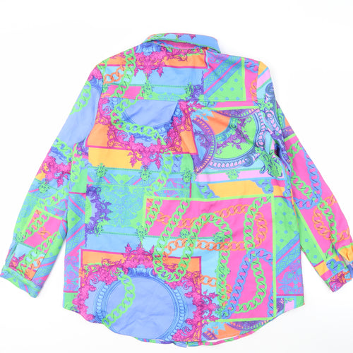 PrettyLittleThing Women's Multicoloured Geometric Shirt